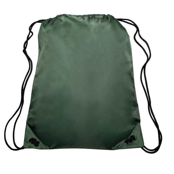 Forest Green color option for Classic Polyester Drawstring Bags