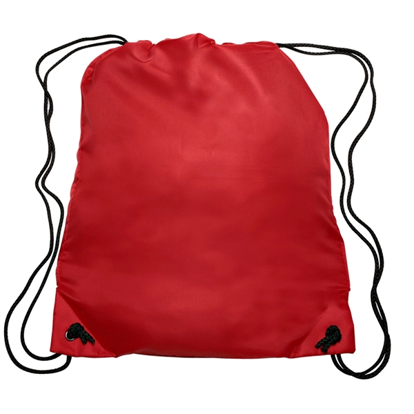 Red color option for Classic Polyester Drawstring Bags