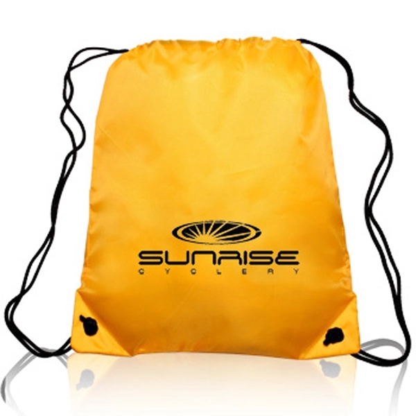 Yellow color option for Classic Polyester Drawstring Bags