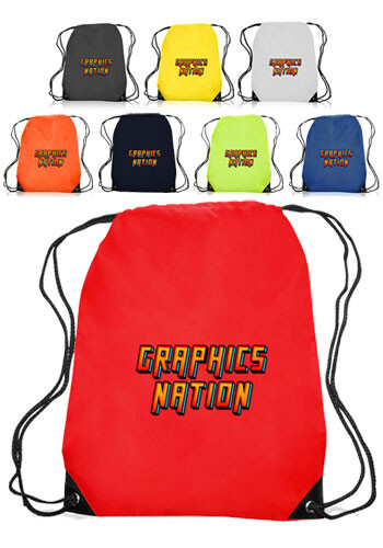 Photo of Black Trim Drawstring Bags