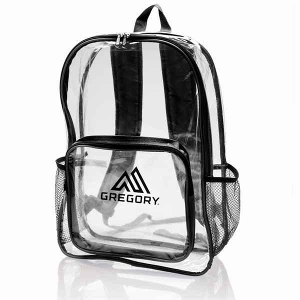 Black color option for Pocket Clear Plastic Backpacks