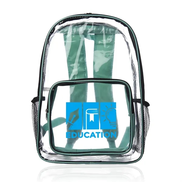 Teal color option for Pocket Clear Plastic Backpacks