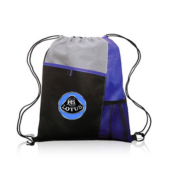 Blue color option for Mesh Pocket Drawstring Backpacks