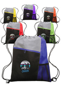 Photo of Mesh Pocket Drawstring Backpacks