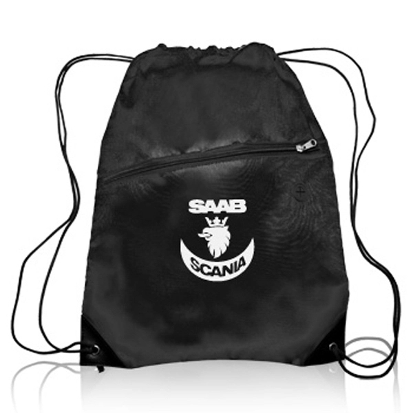 Black color option for Drawstring Backpacks With Pocket