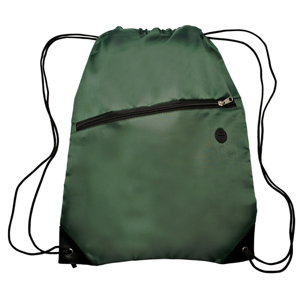 Forest Green color option for Drawstring Backpacks With Pocket
