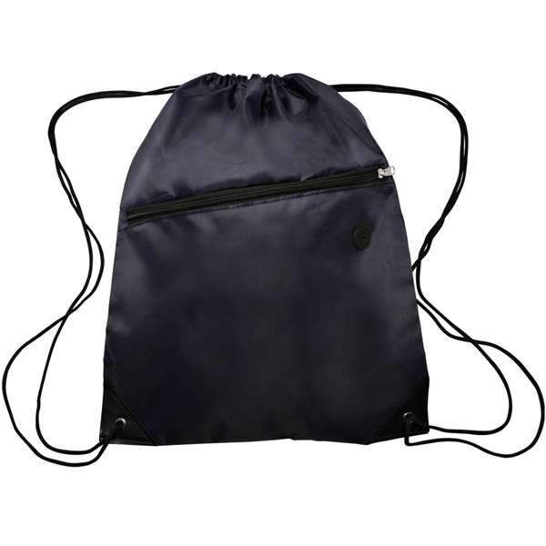 Navy Blue color option for Drawstring Backpacks With Pocket