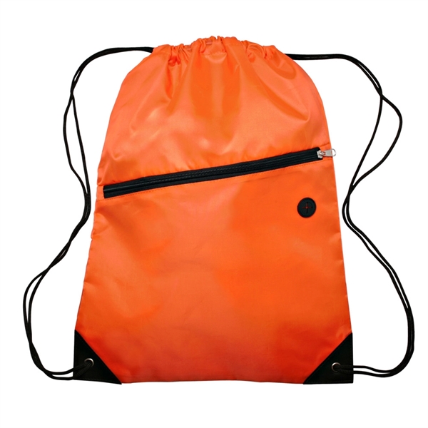 Orange color option for Drawstring Backpacks With Pocket