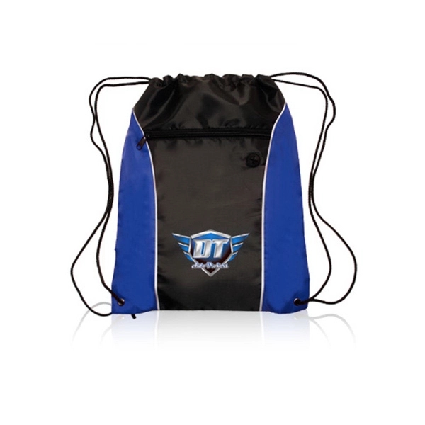Blue color option for Side Color Drawstring Bags
