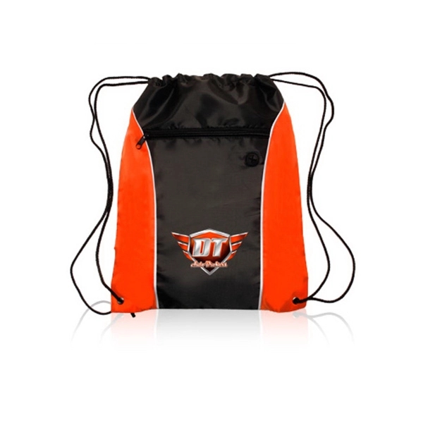 Orange color option for Side Color Drawstring Bags