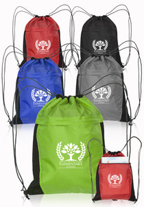 Photo of Mesh Accent Drawstring Backpacks