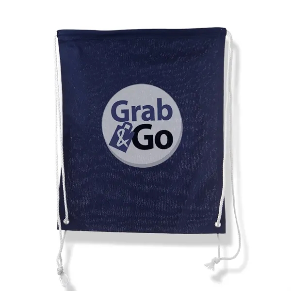 Navy Blue color option for Natural Color Cotton Drawstring Bags