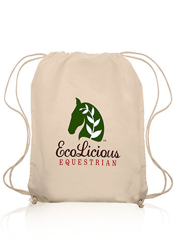 Photo of Natural Color Cotton Drawstring Bags