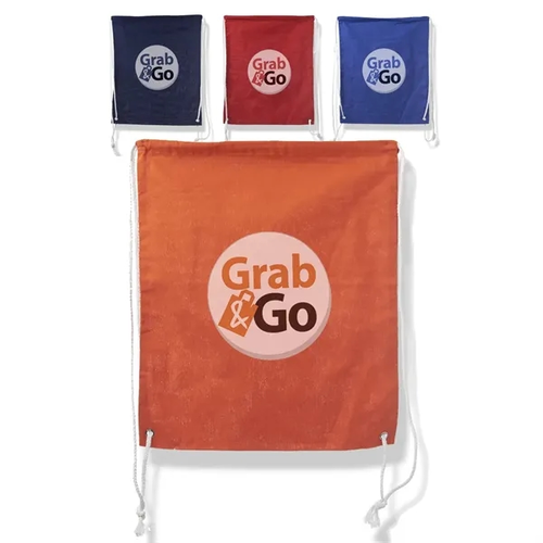 Main photo of Natural Color Cotton Drawstring Bags