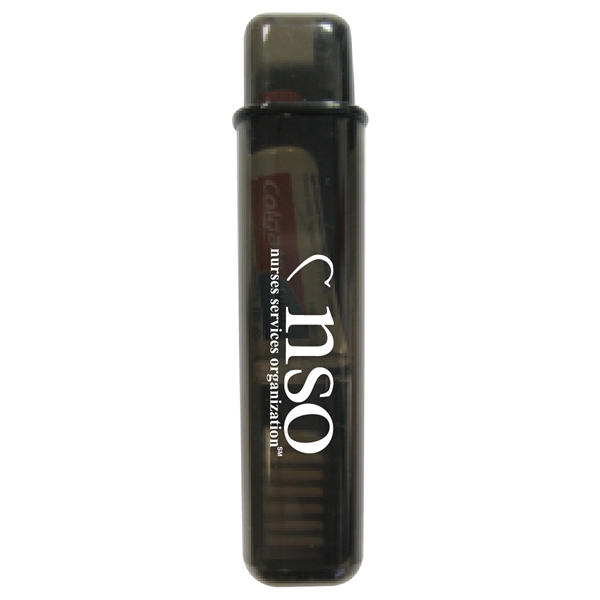 Translucent Black color option for Travel Toothbrush And Colgate Toothpaste