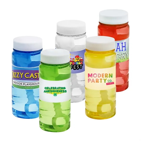 Translucent Red color option for Translucent 4 Oz. Bubbles With Full Color Digital Label