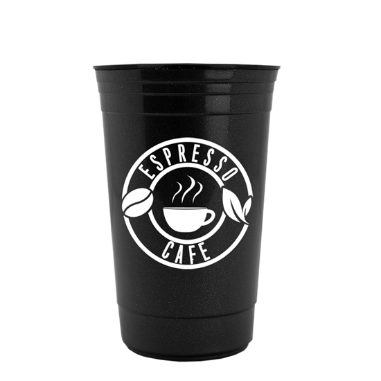 Metallic Black color option for The Traveler   16 Oz. Insulated Cup