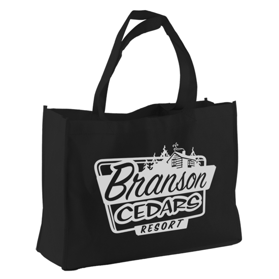 Black color option for The Carry All   16" Non Woven Tote