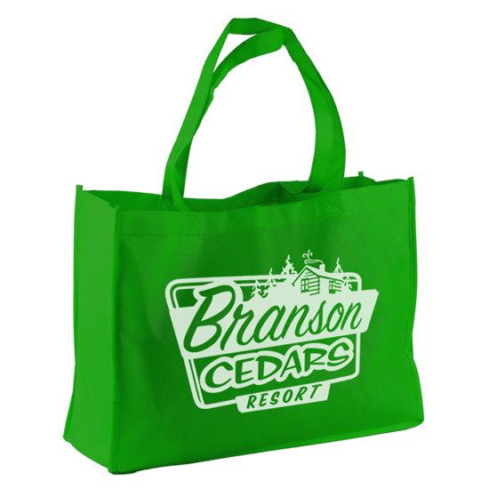 Green color option for The Carry All   16" Non Woven Tote