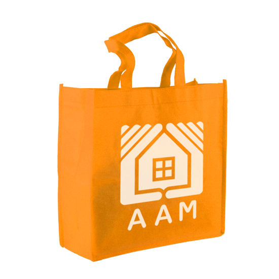 Orange color option for The Companion   13" Non Woven Tote