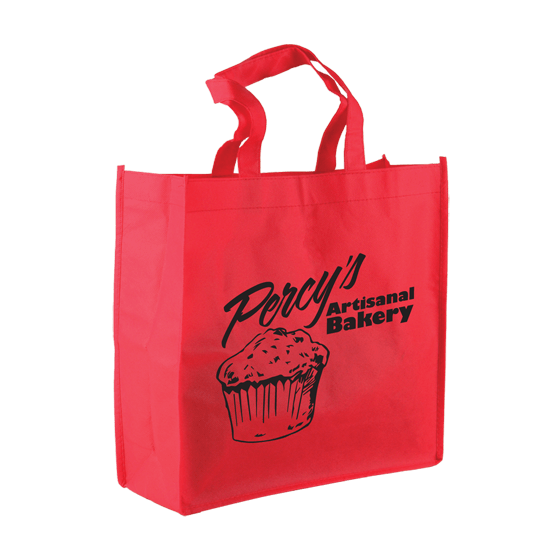Red color option for The Companion   13" Non Woven Tote