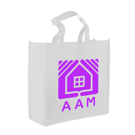 White color option for The Companion   13" Non Woven Tote