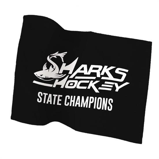 Black color option for 15" X 18" Rally Towel In Colors