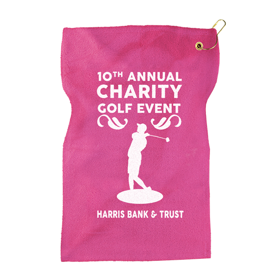 Hot Pink color option for Micro Fiber Golf Towel