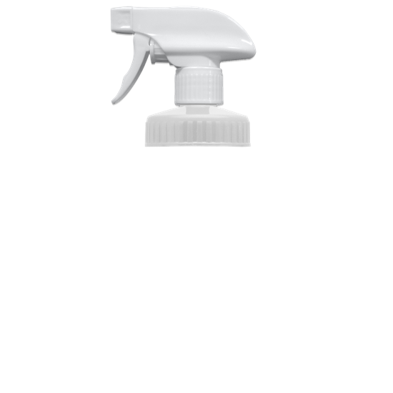 White color option for 20 Oz. Transparent Spray Bottle