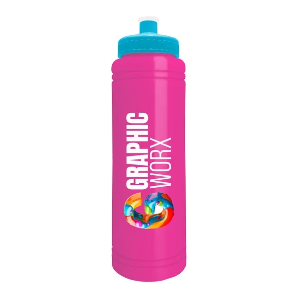 Hot Pink color option for Slim Line 25 Oz. Water Bottle With Push Pull Lid