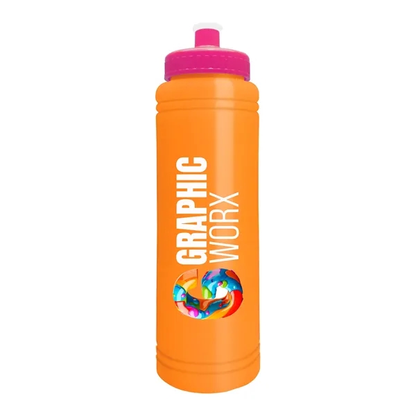 Orange color option for Slim Line 25 Oz. Water Bottle With Push Pull Lid