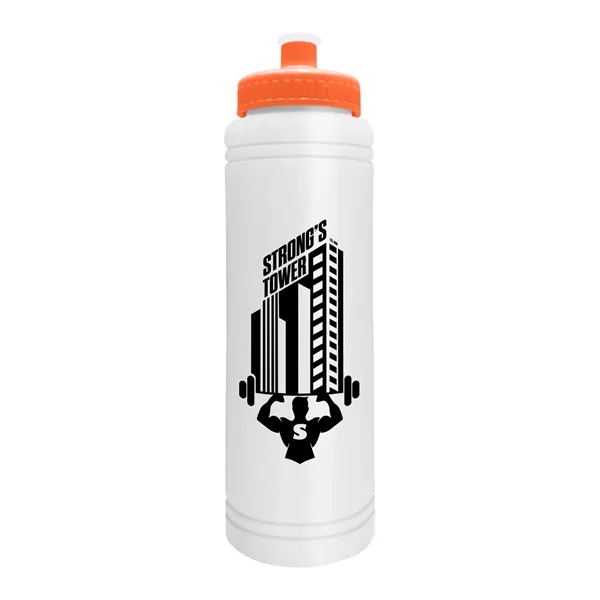 White color option for Slim Line 25 Oz. Water Bottle With Push Pull Lid