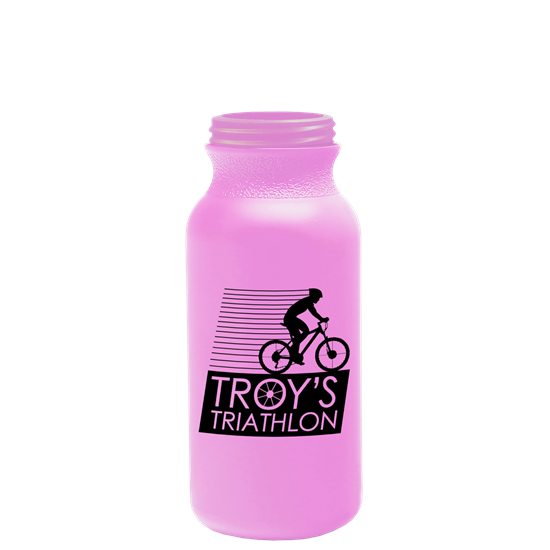 Awareness Pink color option for The Omni   20 Oz. Bike Bottles With Tethered Push Pull Cap