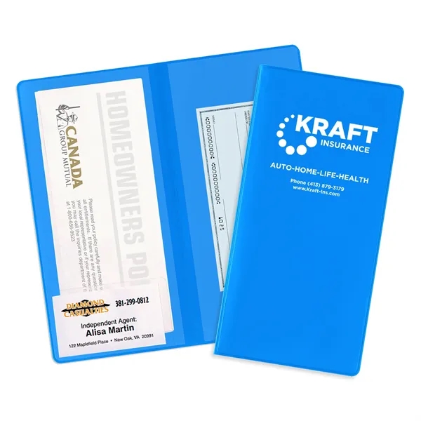 Bright Blue 285 color option for 2 Pocket Policy Wallet