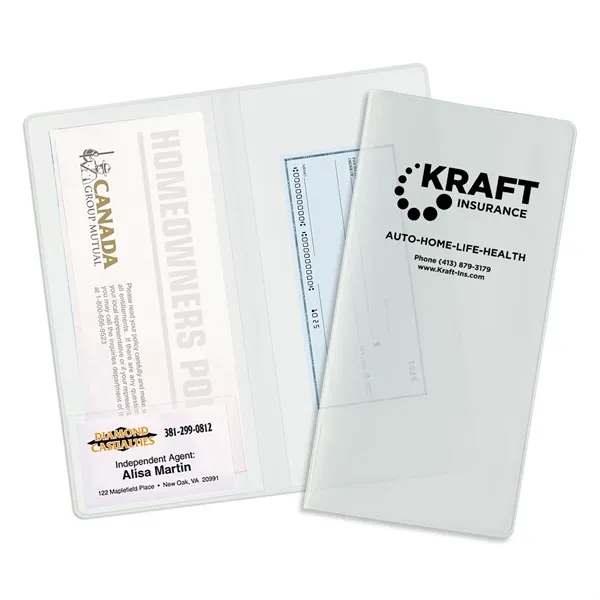 Clear color option for 2 Pocket Policy Wallet