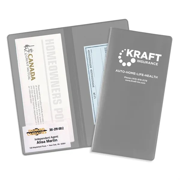 Gray 9 color option for 2 Pocket Policy Wallet