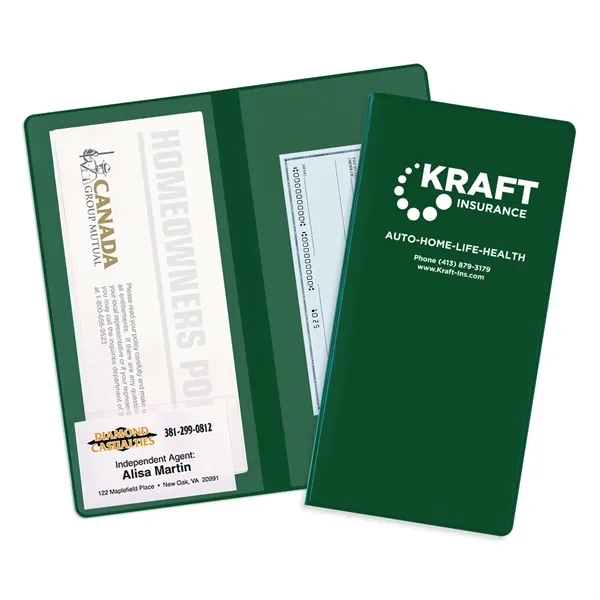 Green 343 color option for 2 Pocket Policy Wallet