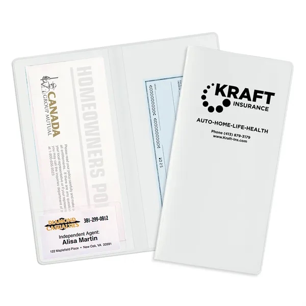 White color option for 2 Pocket Policy Wallet