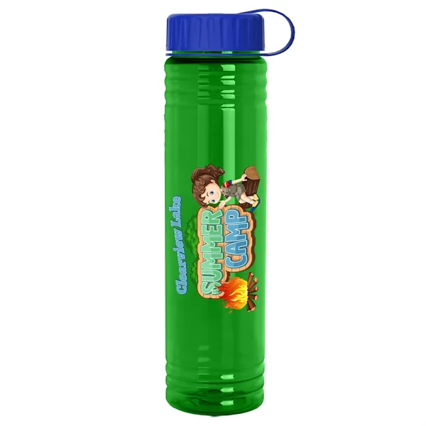 Translucent Green color option for 32 Oz. Adventure Bottle With Tethered Lid    Made With Tritan™ Re New