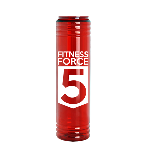 Transparent Red color option for 32 Oz. Adventure Bottle With Tethered Lid    Made With Tritan™ Re New