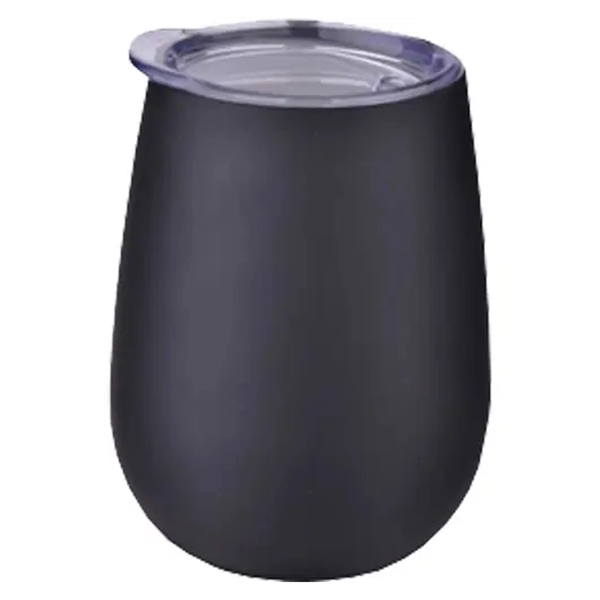 Matte Black color option for 10 Oz Stainless Steel Stemless Wine Glass