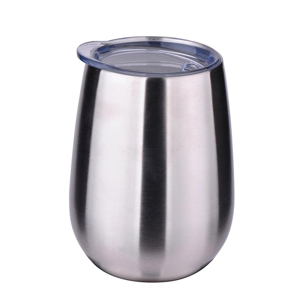 Silver color option for 10 Oz Stainless Steel Stemless Wine Glass
