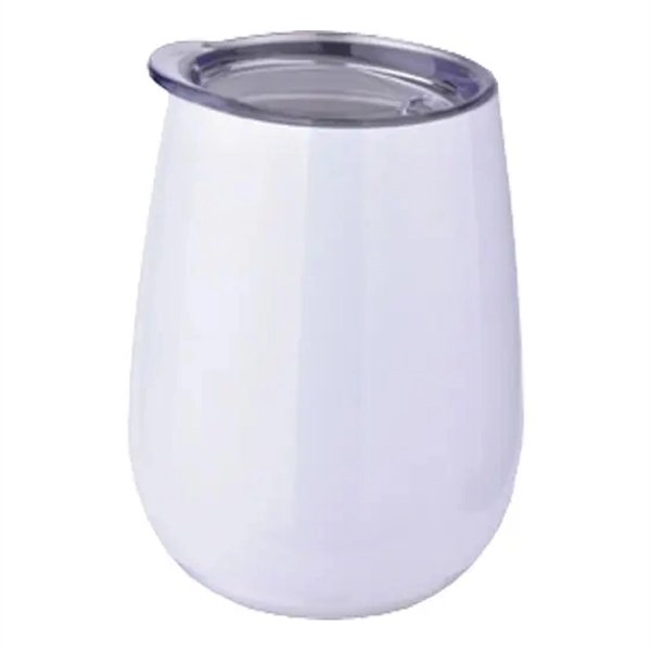 White color option for 10 Oz Stainless Steel Stemless Wine Glass