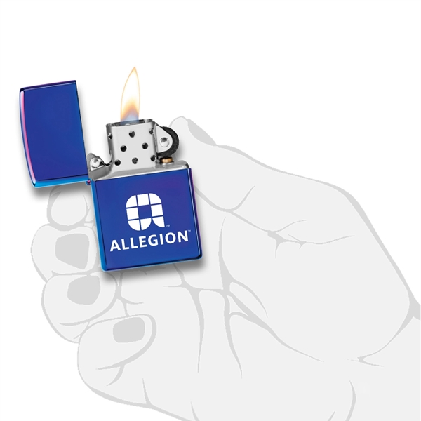 Indigo color option for High Polish Indigo Zippo® Windproof Lighter