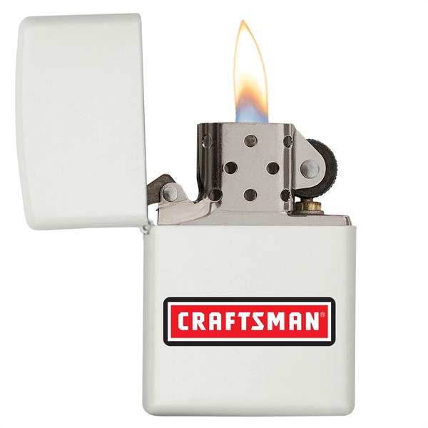 White color option for White Matte Windproof Zippo® Lighter