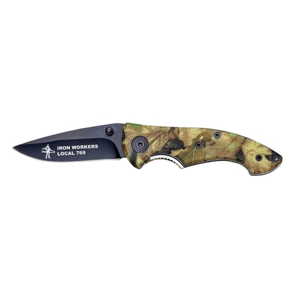 Camouflage Brown color option for Hawkeye Pocket Knife