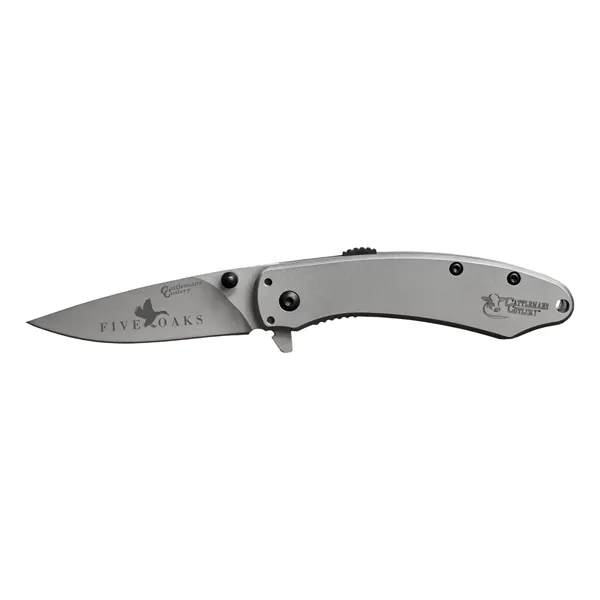 Silver color option for American Buffalo® Scythe Assisted Opener Knife