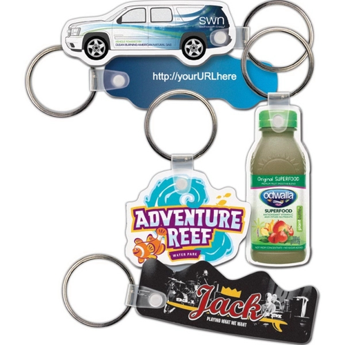 Main photo of Key Tag Custom Shape Full Color