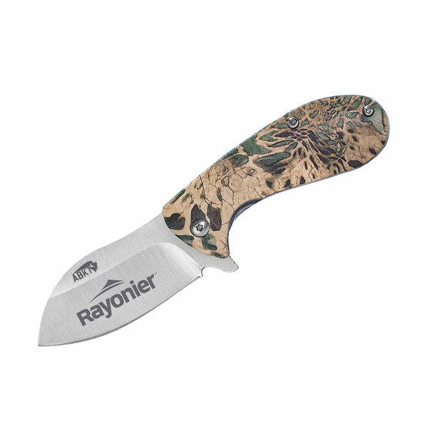 Camo color option for American Buffalo® Elite Folding Bb Grunt Knife   Camo