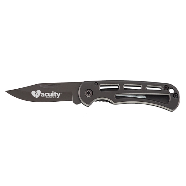 Gray color option for Titanium Mini Lockback Knife